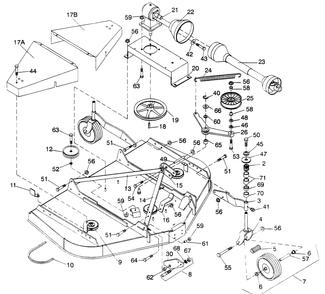 Main Frame Assembly Diagram and Parts List for 484 590100 Cub Cadet Lawn Tractor